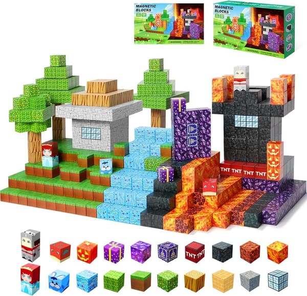 100PCS Magnetic Building Blocks Set - STEM Toys for Kids 3+