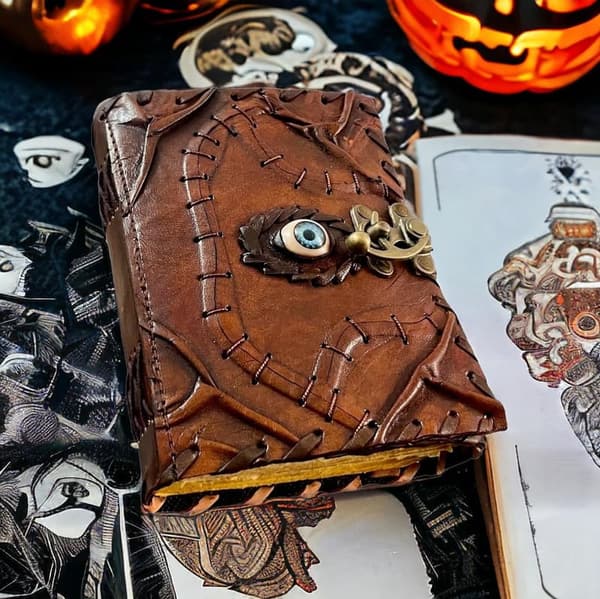 Hocus Pocus Spell Book with Lock - Halloween Witch Decor