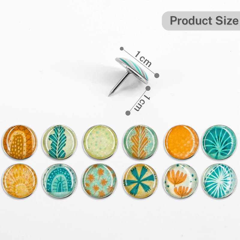 Cute Decorative Steel Push Pins - 84 pcs for Bulletin Boards