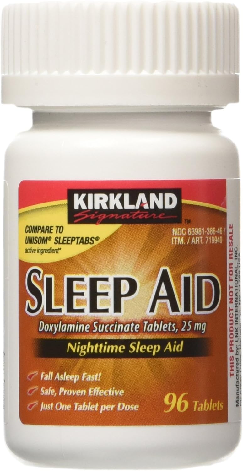 Sleep Aid Capsules - Doxylamine Succinate 25mg, 96 Count