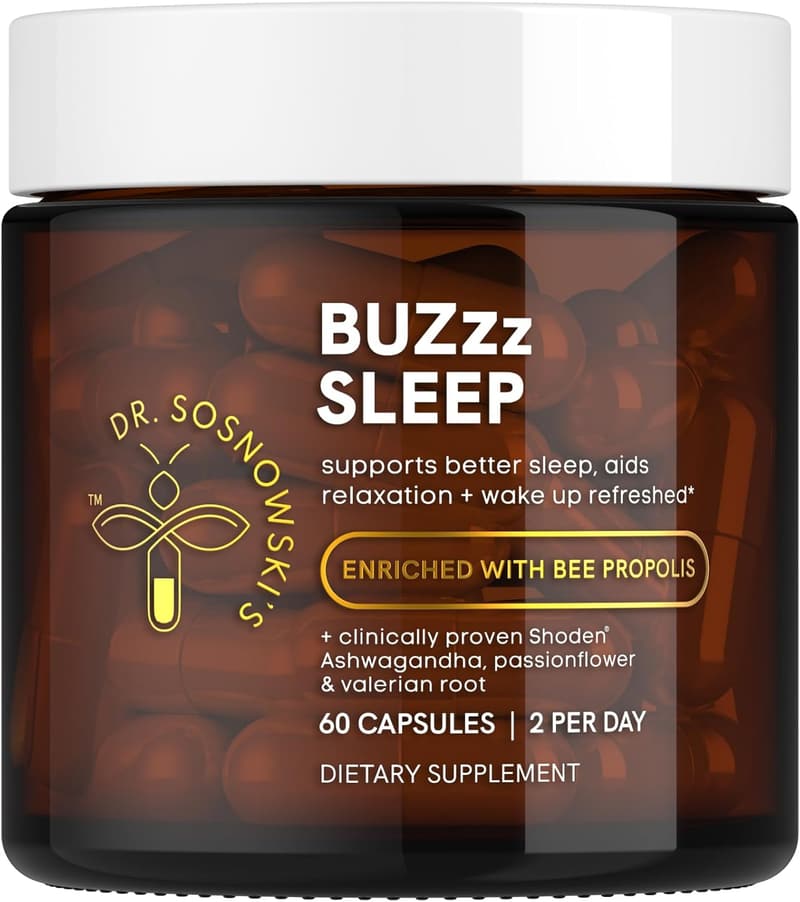 Sleep Support Capsules with Bee Propolis – 60 Vegetable Caps