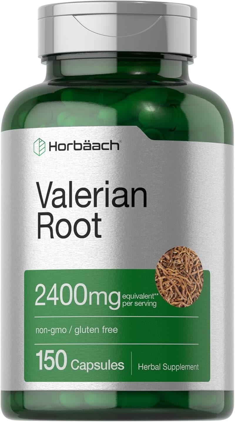 Valerian Root Extract Capsules 2400mg | Non-GMO, Gluten-Free