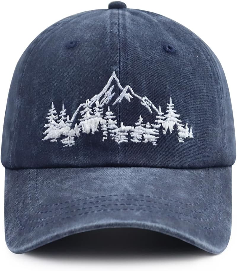 Funny Mountain Trees Baseball Cap for Men and Women