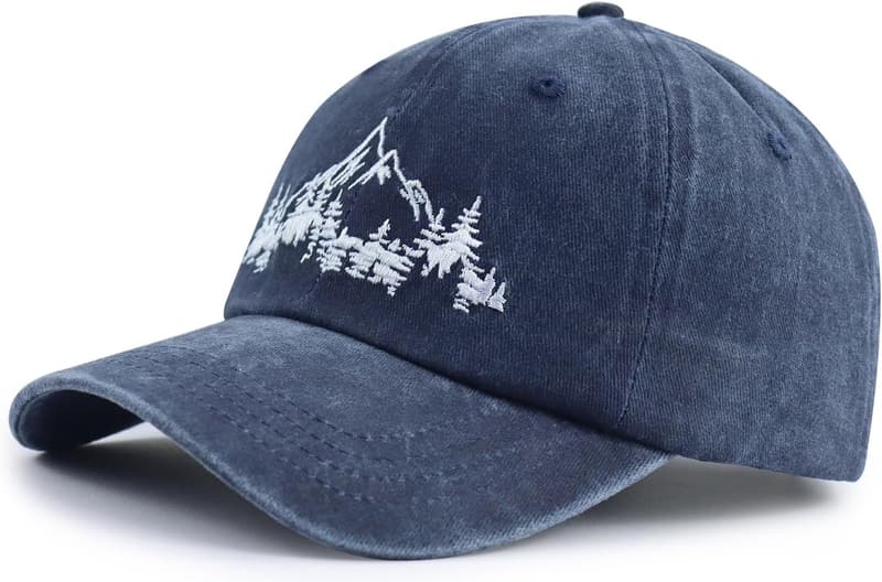 Funny Mountain Trees Baseball Cap for Men and Women
