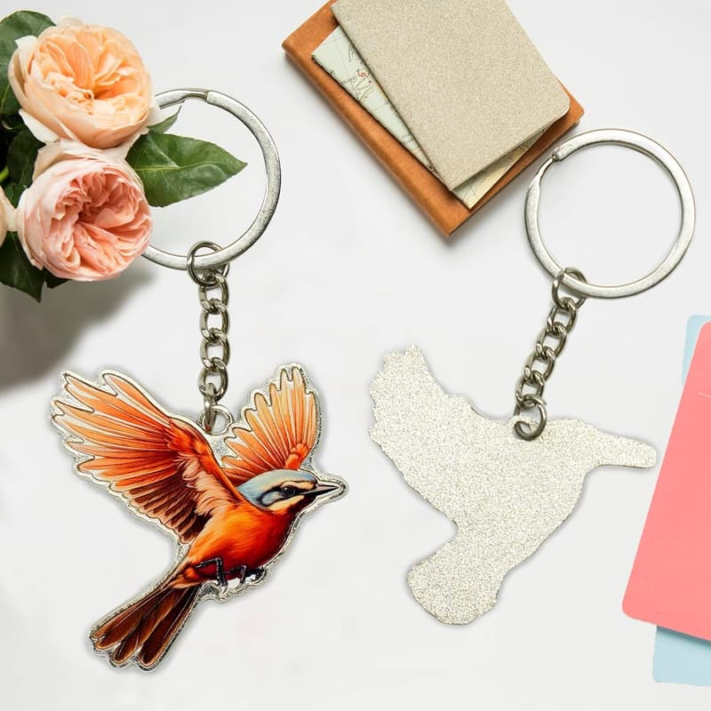 Camping Couple Keychain Set - Happy RV Keyring (2 Pack)