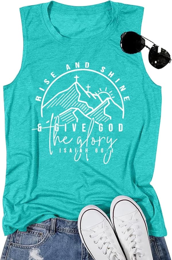 Sunrise Graphic Hiking Shirt for Women - Summer Short Sleeve Tee