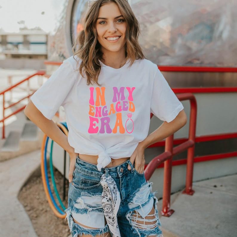 Engagement Tee for Women - Groovy Bride Bachelorette Shirt