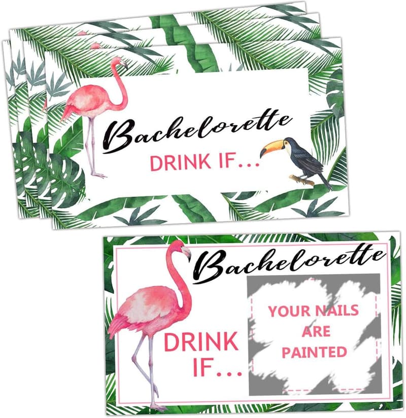 Bachelorette Party Scratch-Off Drinking Games - 40 Sheets