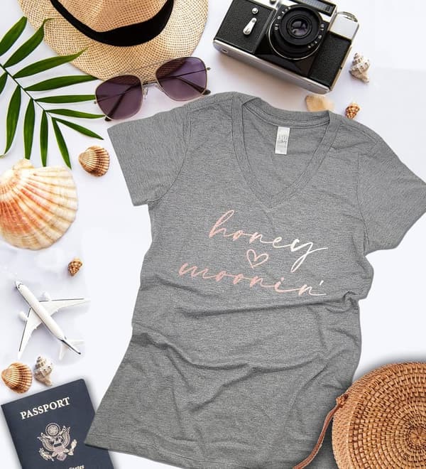 Just Married Honeymoon Shirt for Women