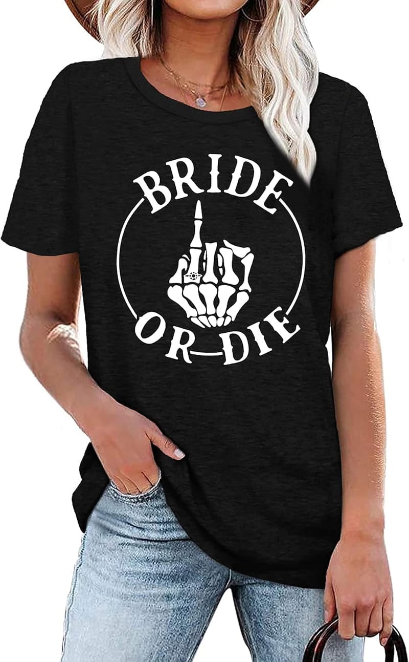 Bachelorette Party Bride Shirt - Casual Bridal Gift Tee