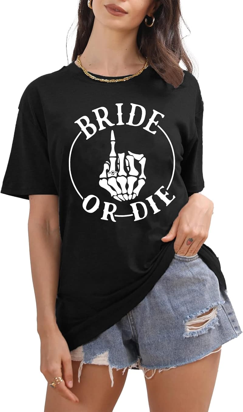 Bachelorette Party Bride Shirt - Casual Bridal Gift Tee