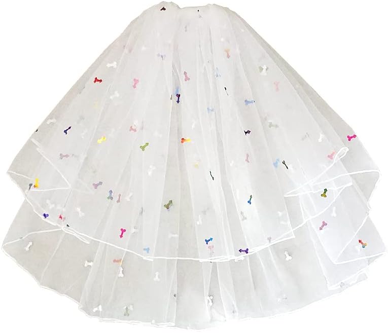Bachelorette Party 2-Tiered Veil with Comb