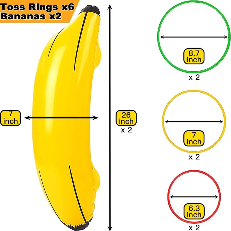 Bachelorette Party Inflatable Banana Ring Toss Game