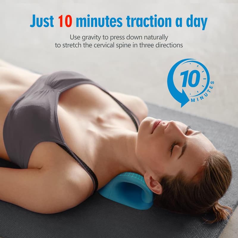 Neck and Shoulder Cervical Traction Pillow for Pain Relief