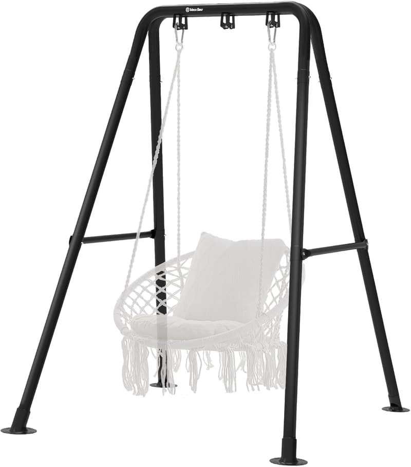 Heavy-Duty Steel Hammock Chair Stand for Indoor/Outdoor Use