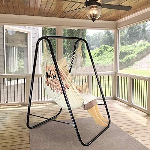 Heavy-Duty Hammock Chair Stand for Indoor/Outdoor Use