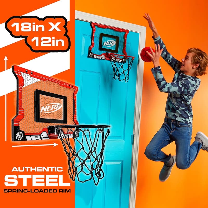 Mini Basketball Hoop Set - Pro Quality Steel Rim Dunking Fun