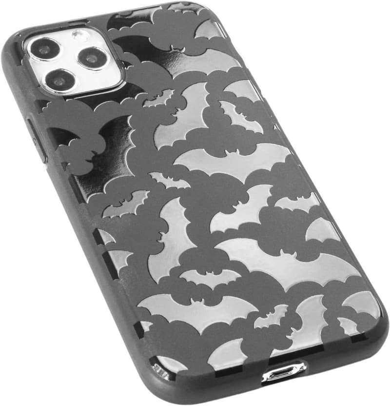 Halloween Matte Black iPhone 11 Case with Cute Bat Design