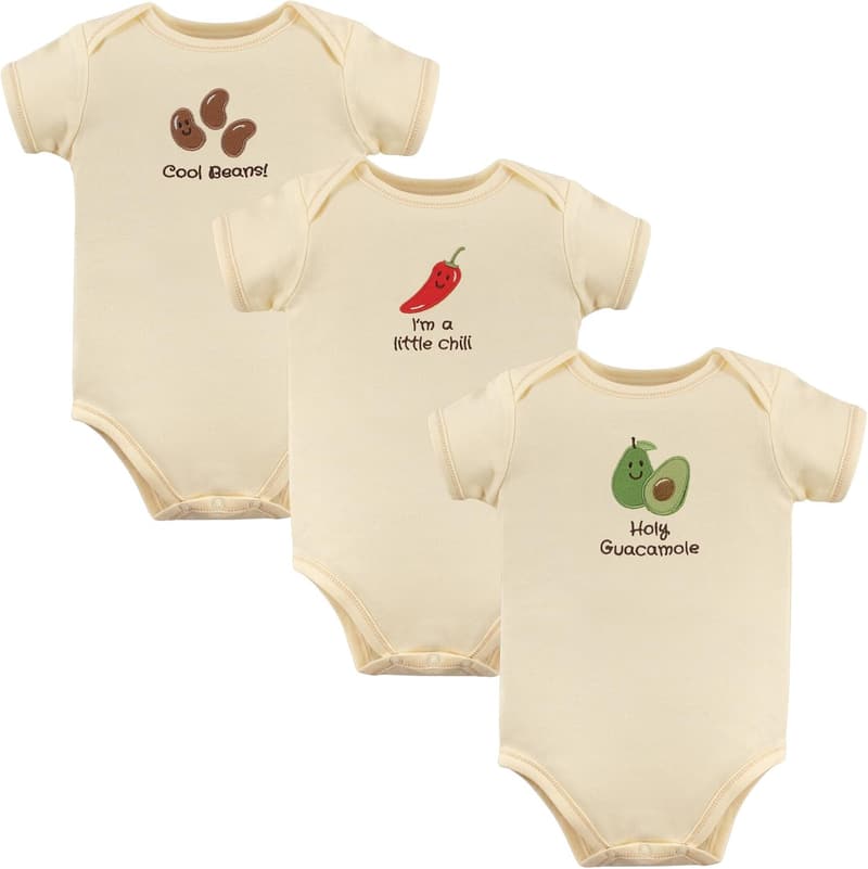 Organic Cotton Baby Bodysuits - Unisex, Touch of Nature