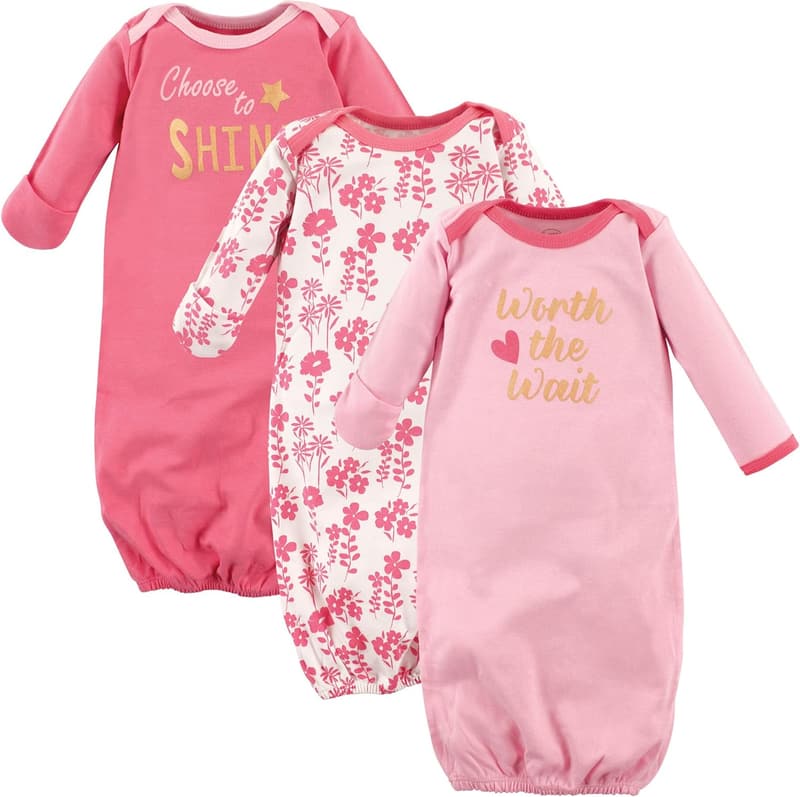 Baby Girls' Cotton Gowns - Luvable Friends