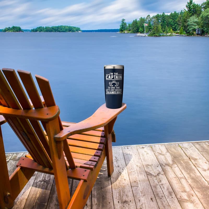 Stainless Steel 20 oz Tumbler for Boat Captains