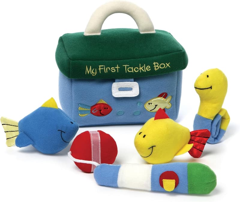 My First Tackle Box Plush Playset - 5-Piece Sensory Toy for Babies