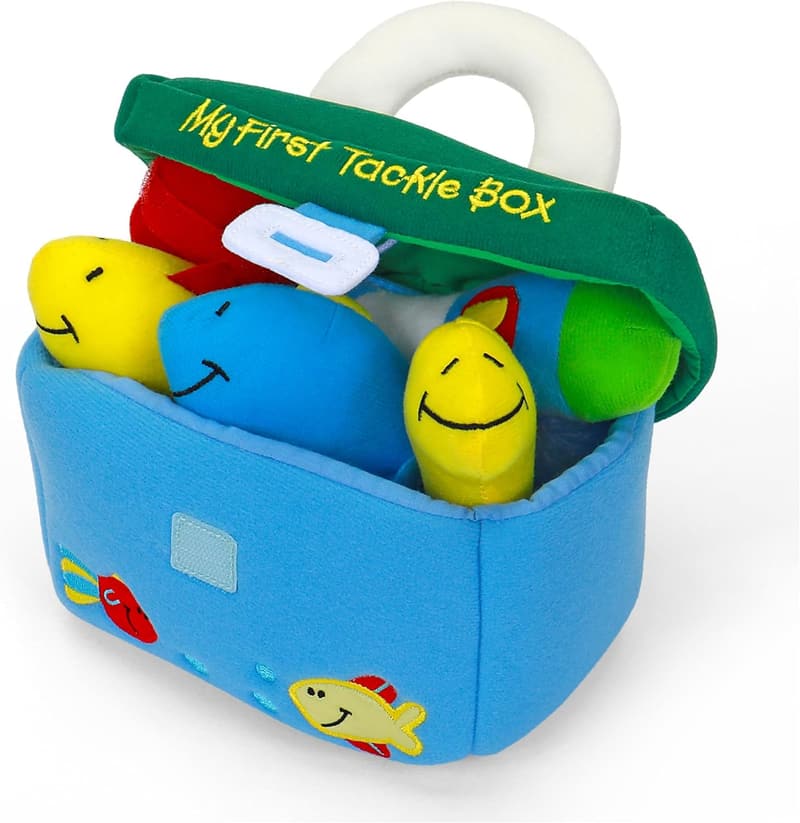 My First Tackle Box Plush Playset - 5-Piece Sensory Toy for Babies