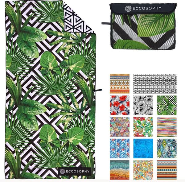 Oversized Sand-Free Microfiber Beach Towel – Quick Dry & Super Absorbent