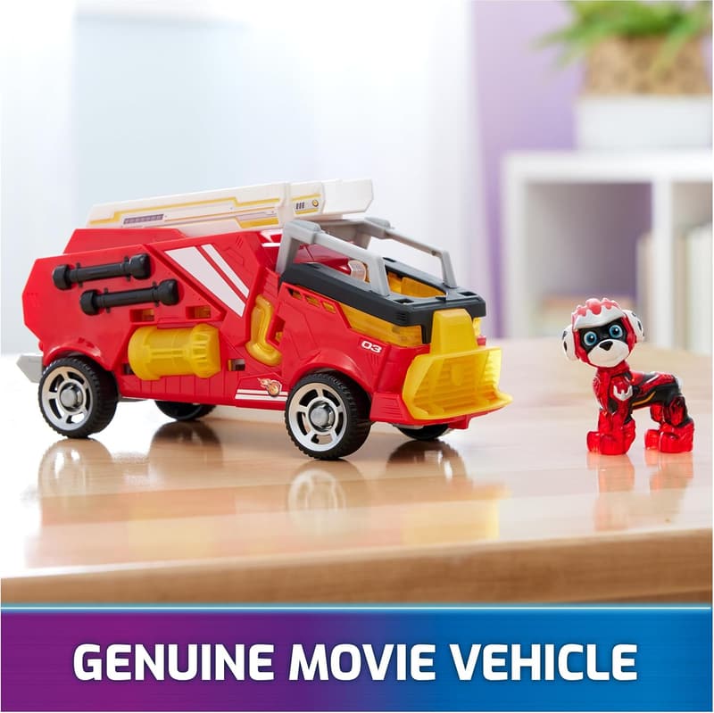 Paw Patrol Firetruck Toy with Marshall Action Figure, Lights & Sounds