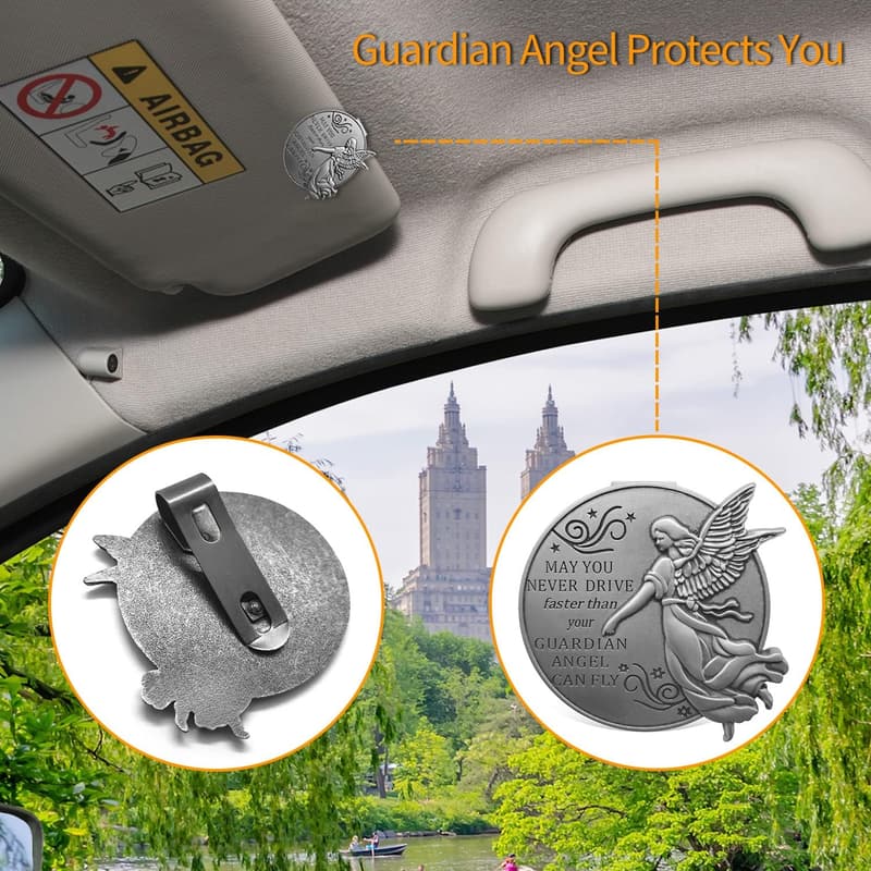Guardian Angel Visor Clip for New Drivers - Car Accessory
