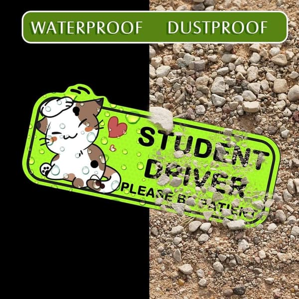 New Driver Car Magnet - 9 Inch Reflective Caution Sign