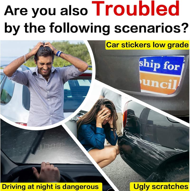 Student Driver Safety Magnet Set - 3 Reusable Reflective Signs
