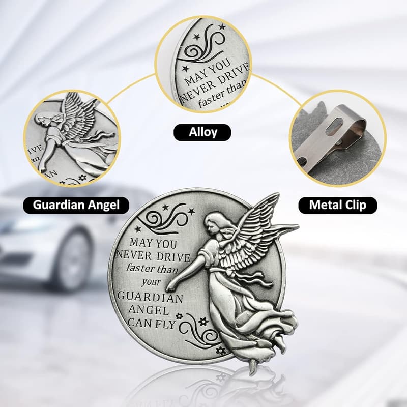Guardian Angel Visor Clip - Safety Gift for New Drivers
