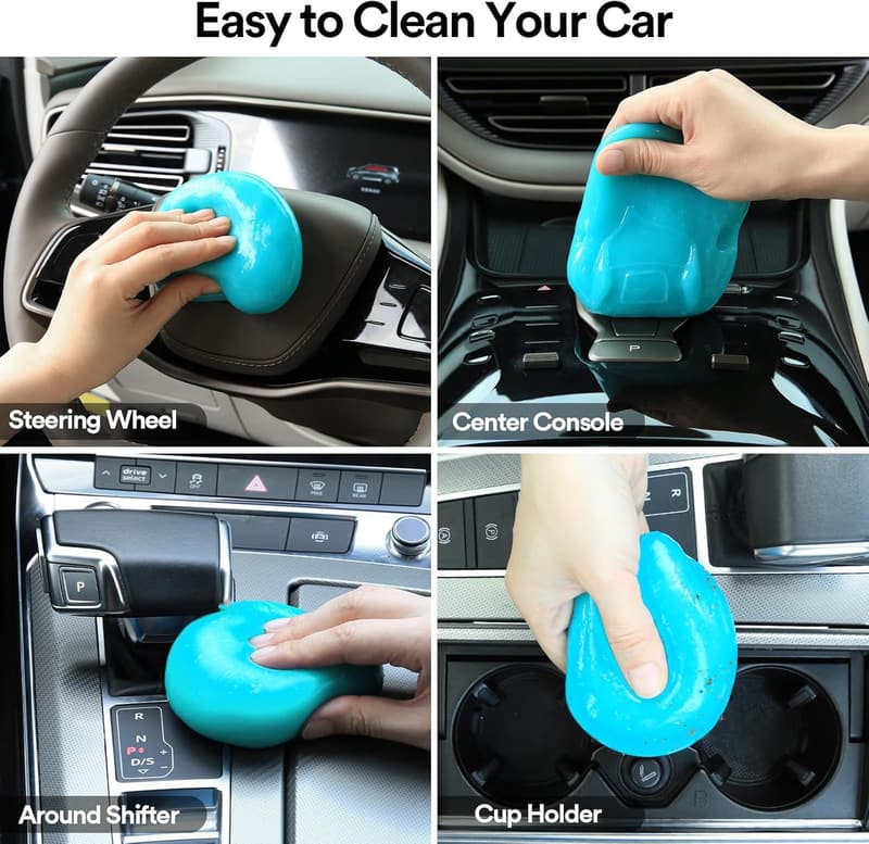 Car Cleaning Gel Putty - 2 Pack Dust Cleaner for Interior
