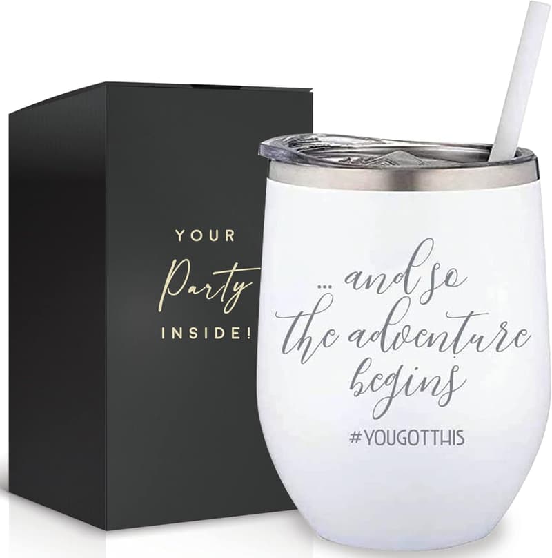 Congratulations Gift - 12oz Stainless Steel Tumbler for Women