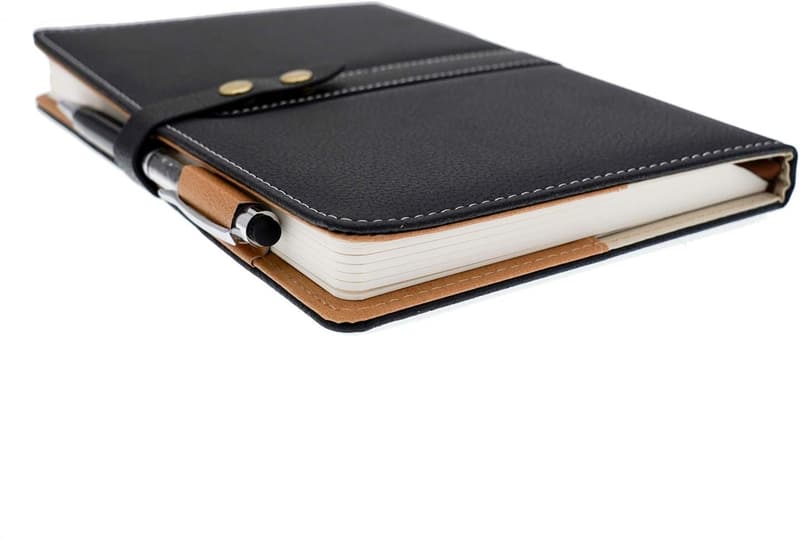 Classic A5 Faux Leather Notebook Set with Premium Paper