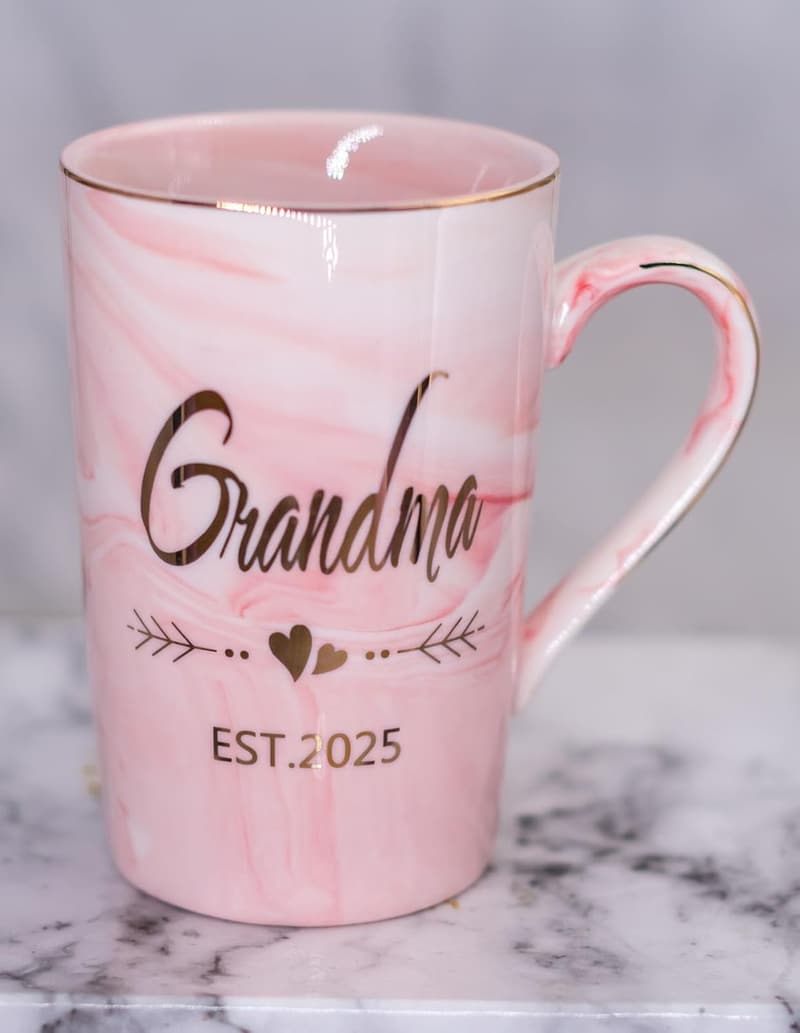New Grandparents Mug Set - 12.5oz Ceramic Gifts for Baby Shower