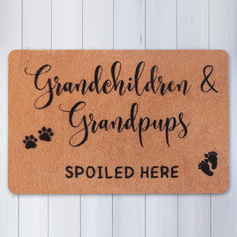 Personalized Doormat for Grandpa & Grandma - Father's Day Gift