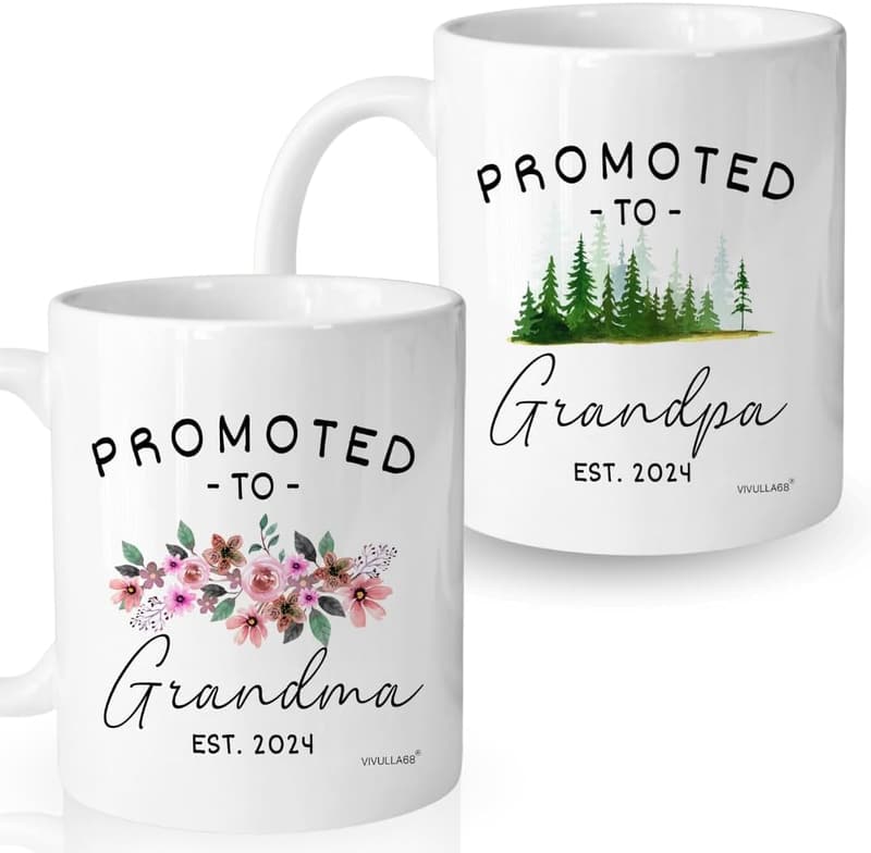 First Christmas as Grandparents Mug Est 2024