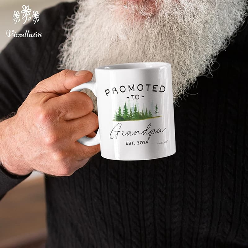 First Christmas as Grandparents Mug Est 2024