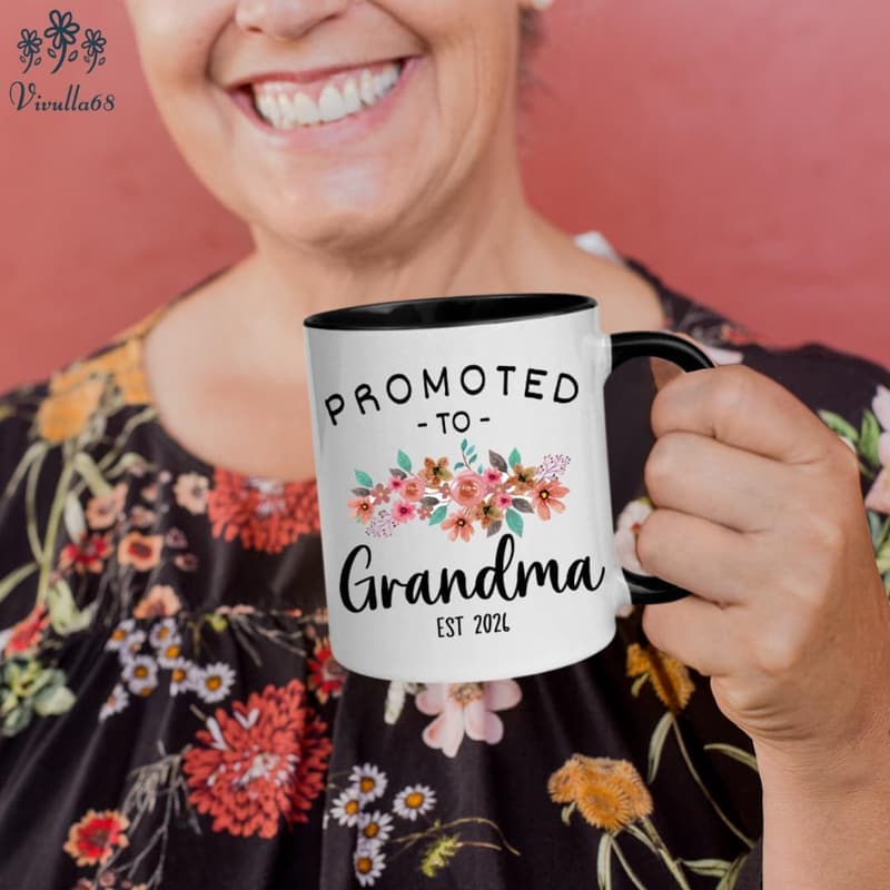 2026 Pregnancy Reveal Mug for First-Time Grandparents