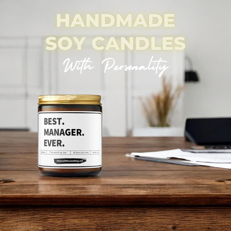 Manager Appreciation Lavender Vanilla Candle Gift for Bosses