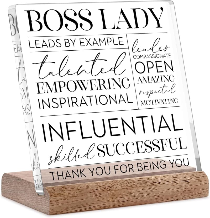 Boss Lady Office Decor - Appreciation Gift for Women
