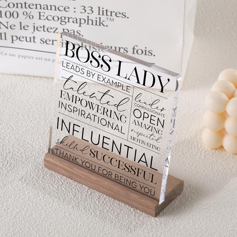 Boss Lady Office Decor - Appreciation Gift for Women