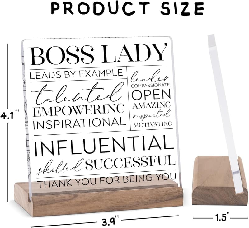 Boss Lady Office Decor - Appreciation Gift for Women