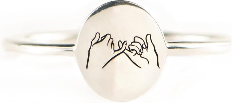 Friendship Rings for Women - 925 Sterling Silver Matching Set