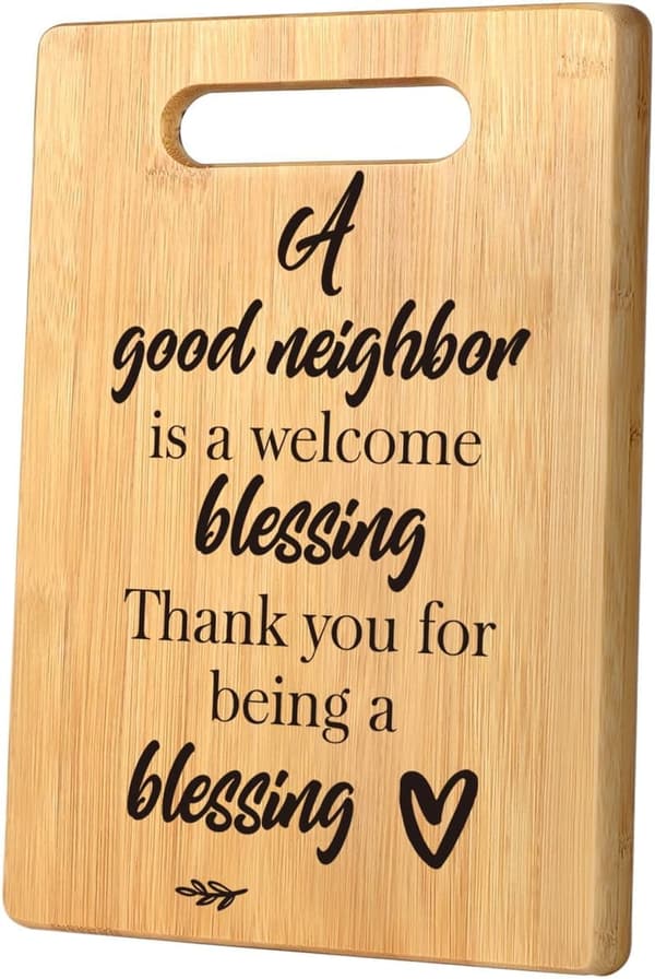 Christmas Cutting Board Gift for Neighbors
