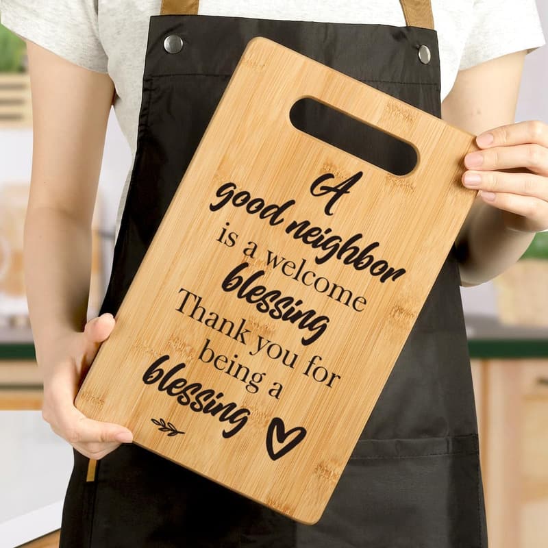 Christmas Cutting Board Gift for Neighbors
