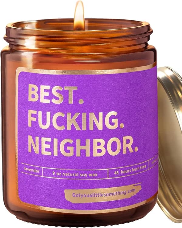 Welcome Neighbor Lavender Vanilla Candle - Housewarming Gift