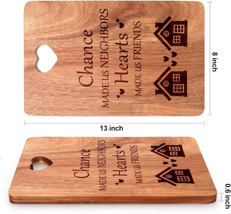 Housewarming Gift: Wooden Charcuterie Board for Neighbors
